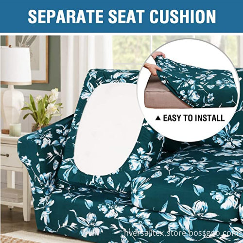 3-Pieces Home Textiles Printed Sofa Slipcovers